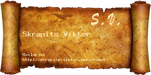 Skrapits Viktor névjegykártya