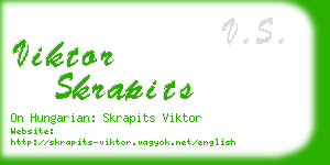 viktor skrapits business card